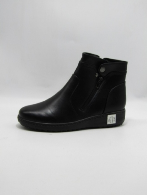 Botki damskie ocieplane na płaskim (36-42) 8144-1 BLACK
