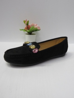 Mokasyny damskie na płaskim (36-41) LE-568 BLACK