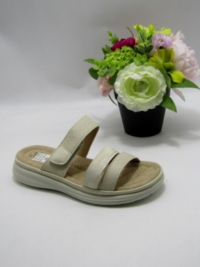 Klapki damskie na płaskim (36-42) 21206-4 BEIGE