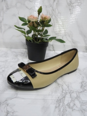 Baleriny damskie (36-41) HMS-55-3 BLACK/BEIGE