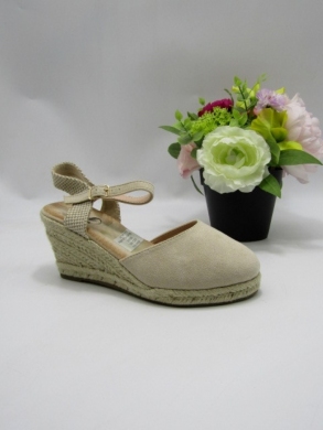 Sandały damskie na koturnie (36-41) A22-305 BEIGE