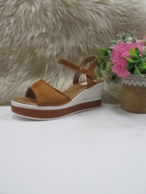 Sandały damskie na koturnie (36-41) 925-5 CAMEL