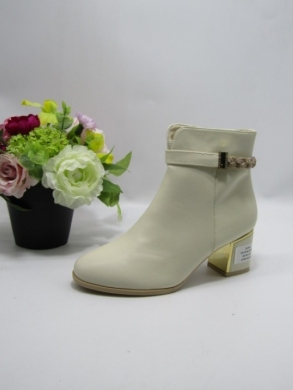 Botki damskie ocieplane na obcasie (36-41) DX2306 BEIGE