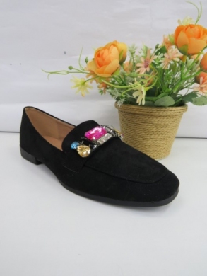 Mokasyny damskie na płaskim (36-41) 3689 BLACK