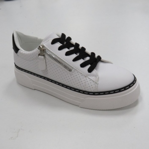 Buty sportowe damskie na płaskim (36-41) A-70 WHITE/BLACK