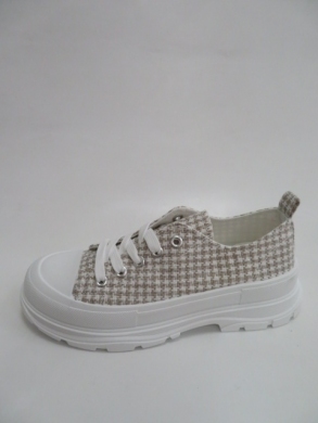Trampki damskie na koturnie (36-41) HB-59 BEIGE
