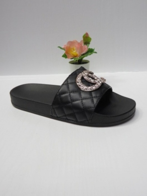 Klapki damskie na płaskim (36-41) 331 BLACK