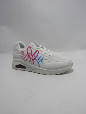 Buty sportowe damskie na płaskim (36-41) 6185 WHITE