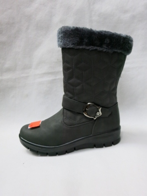 Kozaki damskie ocieplane na płaskim (37-42) 1025-97B GREY
