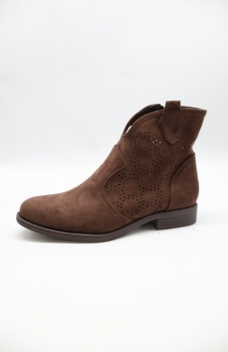 Botki damskie na płaskim (36-41) H255 BROWN