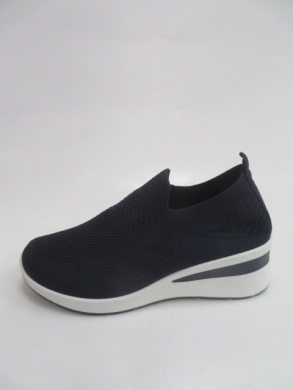 Buty sportowe damskie na koturnie (36-41) A76 NAVY