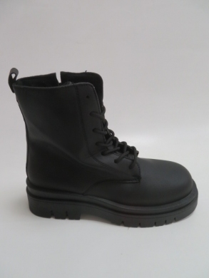 Botki damskie jesienne na płaskim (36-41) 8053 BLACK