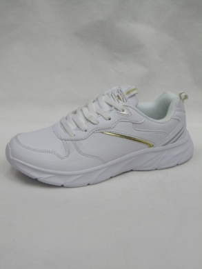 Buty sportowe damskie na płaskim (36-41) LXC 8422 WHITE