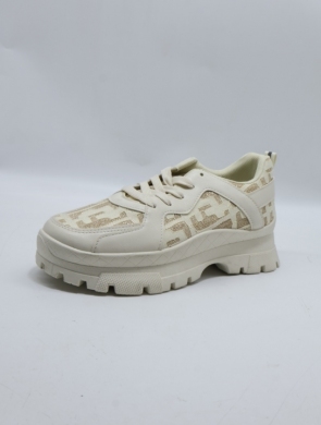 Buty sportowe damskie na płaskim (36-41) VL172 BEIGE