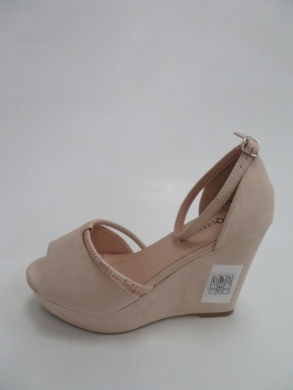 Sandały Damskie na koturnie (36-41) 108-62 BEIGE