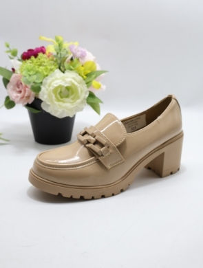 Półbuty damskie na obcasie (36-41) 5020 KHAKI