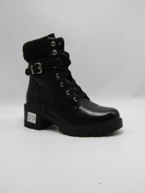 Botki damskie ocieplane na obcasie (36-41) X2319A BLACK