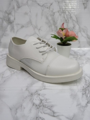 Półbuty damskie na płaskim (36-41) A21-8313 WHITE