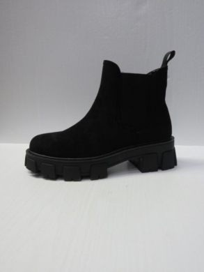 Botki damskie na płaskim (36-41) HBL-2 BLACK/SUDER