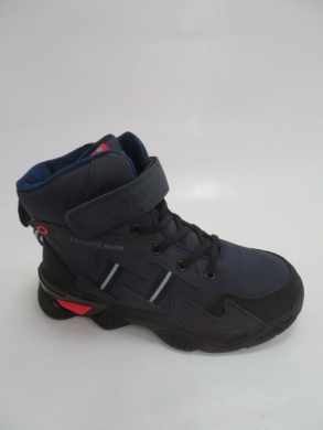 Botki Chłopięce ocieplane (32-37) P650 BLUE/RED