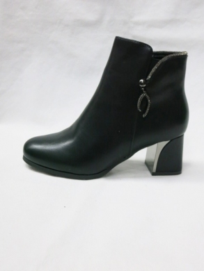 Botki damskie ocieplane na obcasie (36-41) XPL-04 BLACK