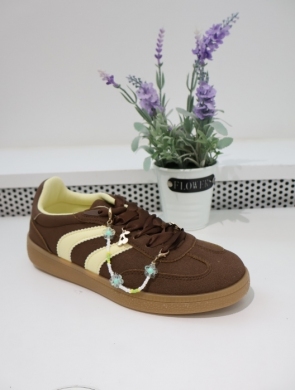 Buty sportowe damskie na płaskim (36-41) C3936 BROWN
