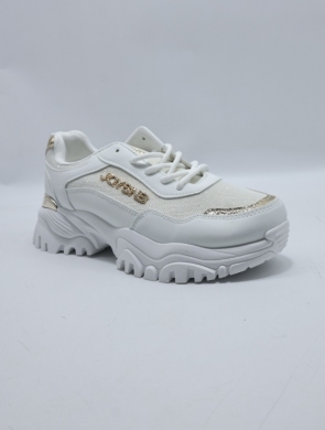 Buty sportowe damskie na płaskim (36-41) B2062 WHITE