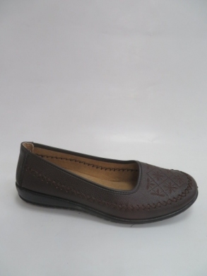 Półbuty damskie na płaskim (36-41) A77 BROWN