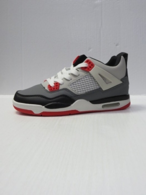 Buty sportowe damskie na płaskim (36-41) D660-P GREY/RED