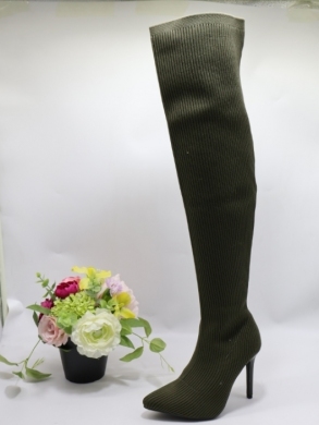 Kozaki damskie na szpilce (36-41) JRX-2211 GREEN