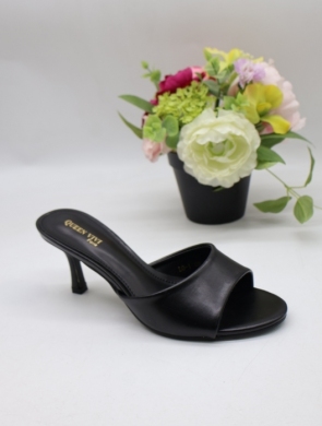 Klapki damskie na szpilce (36-41) LO-01 BLACK