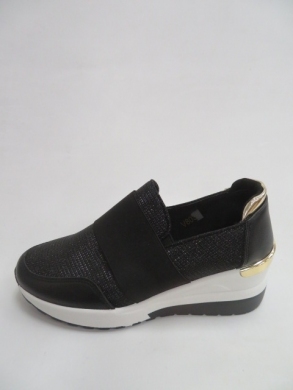 Buty sportowe damskie na koturnie (36-41) 035 BLACK