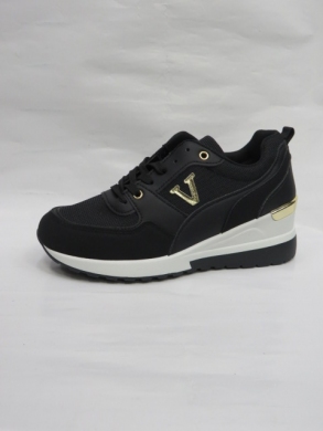 Buty sportowe damskie na koturnie (36-41) XKB-38 BLACK