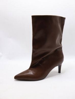 Kozaki damskie na szpilce (36-41) CLS-579 BROWN
