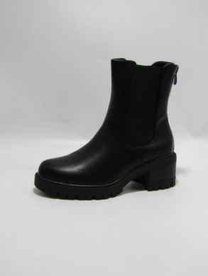 Botki damskie ocieplane na obcasie (36-41) H108B BLACK