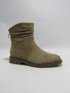 Botki damskie na płaskim (36-41) F6608 KHAKI