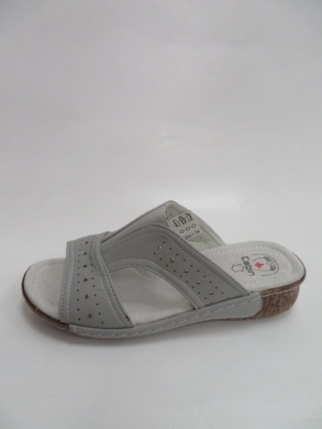 Klapki damskie na płaskim (36-42) B23-3 GREY