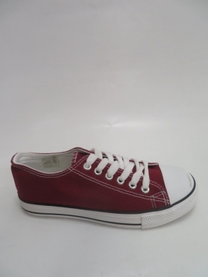 Trampki damskie na płaskim (36-41) 7-B16F RED