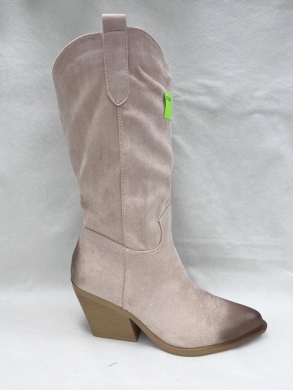 Kozaki damskie na obcasie (36-41) 4439 PINK