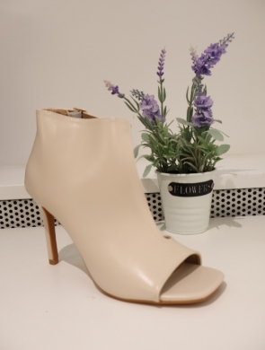 Sandały damskie na szpilce (36-41) 99-01 BEIGE