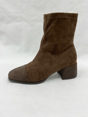 Botki damskie na obcasie (36-41) RXJ199 BROWN
