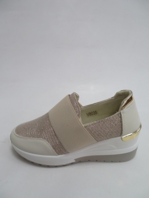 Sportowe Damskie na koturnie (36-41) 8035 BEIGE