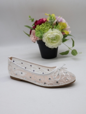 Baleriny damskie (36-41) Y9011 WHITE