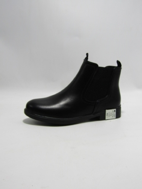 Botki damskie ocieplane na płaskim (36-41) 2035-1 BLACK