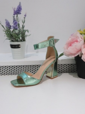 Sandały damskie na obcasie (36-41) X8287 GREEN