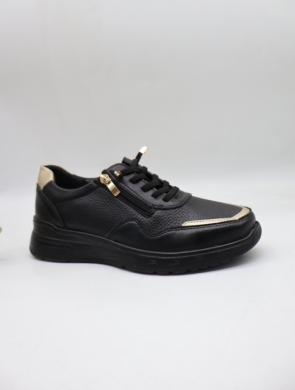 Buty sportowe damskie na płaskim (36-41) BK-616 BLACK