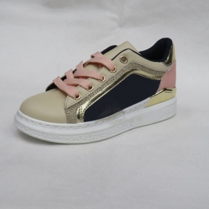 Buty sportowe dziewczęce (28-35) AB1002 BEIGE/BLUE