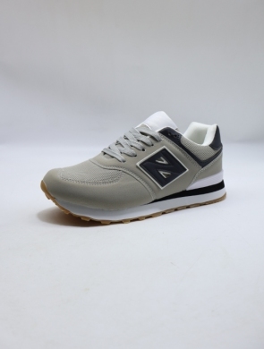 Buty sportowe damskie na płaskim (36-41) DNB6-8 LGREY/WH