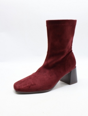 Botki damskie na obcasie (36-41) 968 WINE