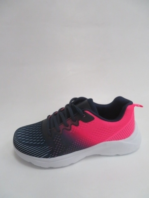 Buty sportowe damskie na płaskim (36-41) FR-15 DBLUE/PEACH